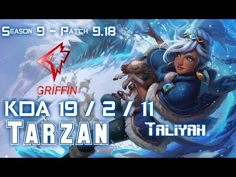 GRF Tarzan TALIYAH vs SYLAS Jungle - Patch 9.18 KR Ranked