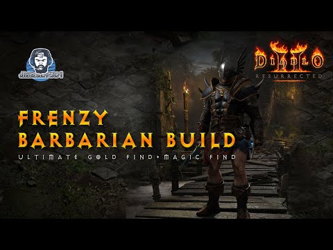 Frenzy Barbarian Build - Ultimate Gold Find + Magic Find - Diablo 2 Resurrected
