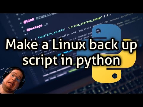 Make A Linux Back Up Script In Python