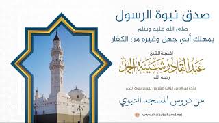 صورة 191 صدق نبوة النبي محمد عليه الصلاة والسلام بمهلك أبي جهل وغيره من الكفار