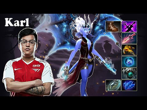 Karl - Queen of Pain Midlane vs Gabbi Dragon Knight | Dota 2 7.31b Gameplay