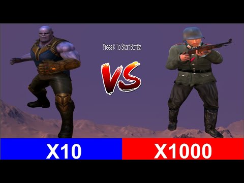 Thanos Vs 1000 German Soldier (1 vs 1) - Ultimate Epic Battle Simulator