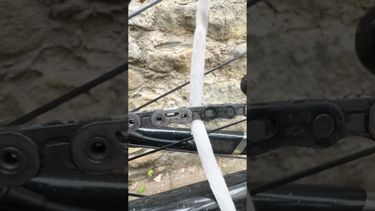 Video thumbnail for Cyclists, Remove Bike Chain With A Shoe Lace 💥