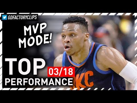 Russell Westbrook EPIC Triple-Double Highlights vs Raptors - 37 Pts, 14 Ast, 13 Reb | 2018.03.18