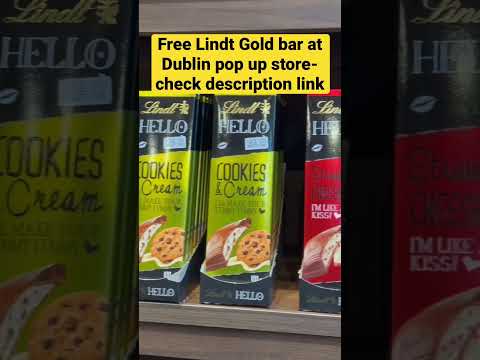 Free Lindt gold bar, Dublin pop up South Anne street #shorts #lindt #lindtchocolate #dublin #viral