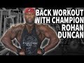 Back Workout with Bodybuilder Rohan Duncan | 4 weeks out