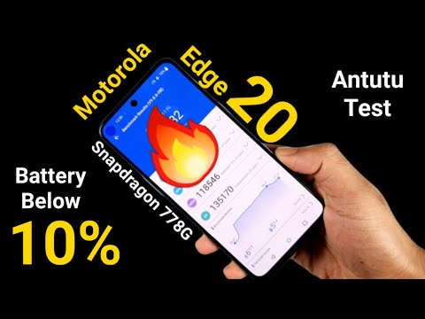 Motorola Edge 20 Antutu Test Below 10% Battery Extreme level stress testing Snapdragon 778G