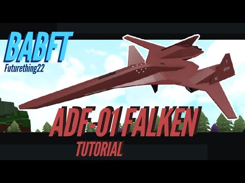 ADF-01 FALKEN Futuristic Sci-fi Fighter Jet Tutorial (Roblox Build a Boat for Treasure)
