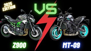 Kawasaki Z900 Vs Yamaha MT-09 - Best Naked in 2025?