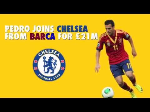 Chelsea confirm Pedro signing from Barcelona on a 4-year contract