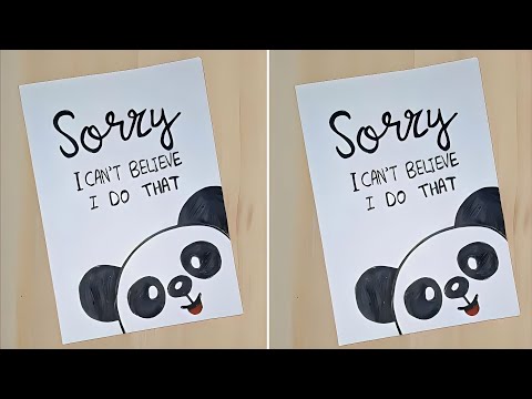 Sorry Card //How to Make Sorry Card For Best Friend //Sorry Card Tutorial //Apologize Card