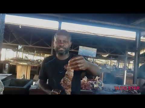 Street Food in Windhoek, Namibia(kapana) braai meat