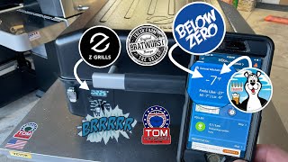 -7F Beer Brats! / On The Z-Grills Portable Pellet Smoker-Grill! 