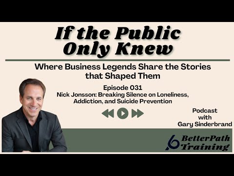 Nick Jonsson: Breaking Silence on Loneliness, Addiction, and Suicide Prevention
