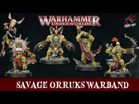 WARHAMMER UNDERWORLDS SAVAGE ORRUKS - FULL REVEAL! A Prophet! What Do You Think? Bring The Waaagh!