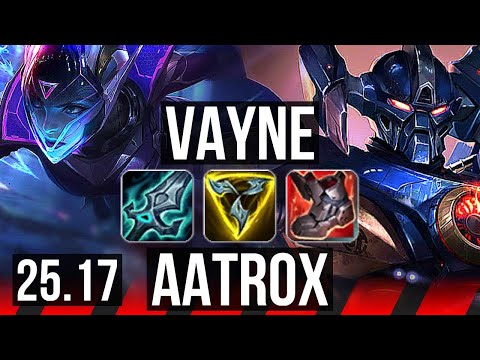 VAYNE vs AATROX (TOP) | KR Master | 25.17
