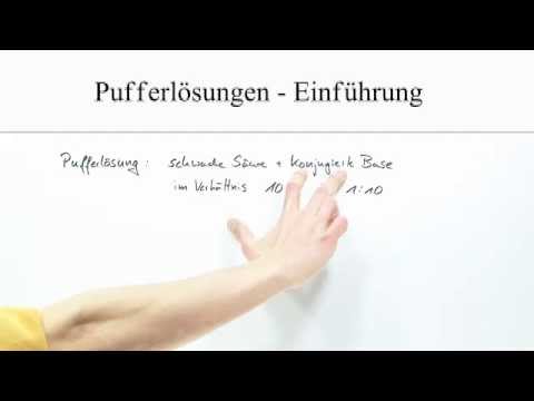 Basen und Säuren: Einführung in das Thema Pufferlösungen | Chemie