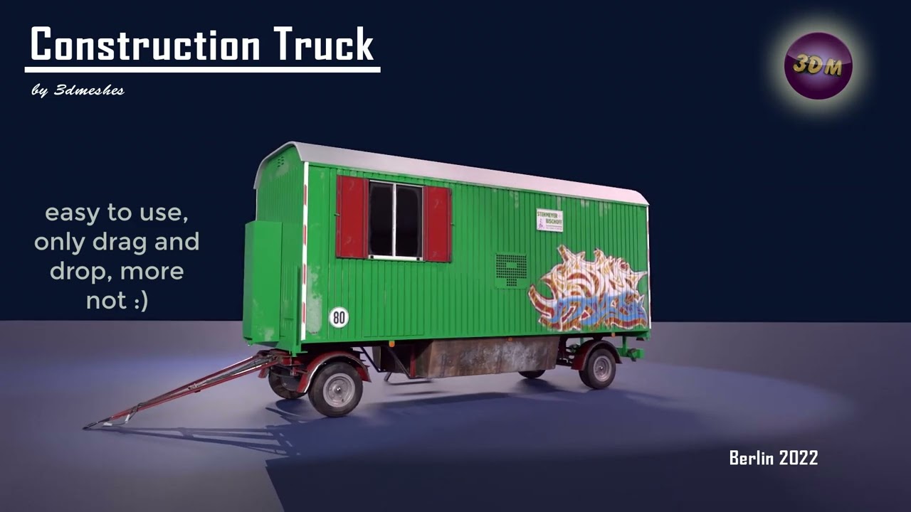 The Construction Truck 3D Model