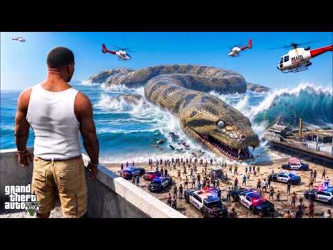 ФРАНКЛИН ДӘУ ЖЫЛАНМЕН ТӨБЕЛЕСТІ (GTA V)