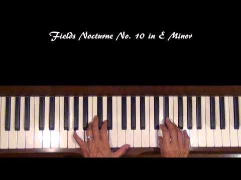 John Field Nocturne 10 in E Minor Piano Tutorial SLOW
