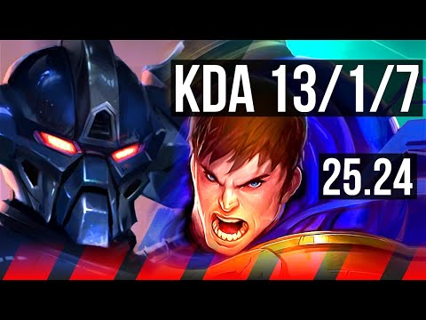 AATROX vs GAREN (TOP) | Good KDA: 13/1/7 | KR Master | 25.24