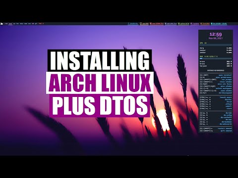 Installing Arch Linux Plus DTOS DistroTube
