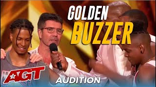 NY Subway WAFFLE Dance Crew BLOW UP The Stage Get Simon Cowell's GOLDEN BUZZER!