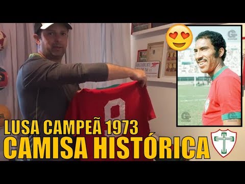 Fui presenteado com a Camisa de jogo da Portuguesa Campeã Paulista de 1973 #9 Cabinho - Lusa Campeã