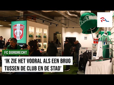 Fanshop FC Dordrecht in de binnenstad geopend