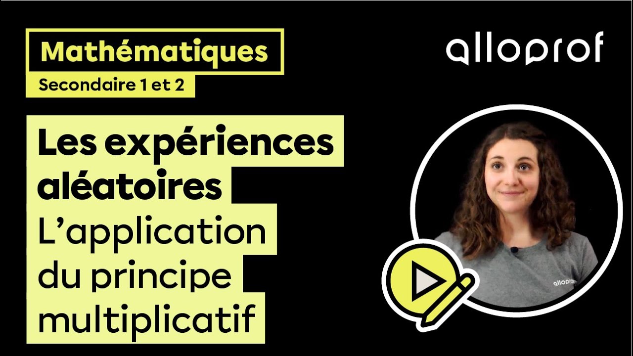 Les expériences aléatoires – L’application du principe multiplicatif - Exemple