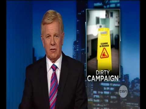 Channel Ten News reports on our dirty shopping centres