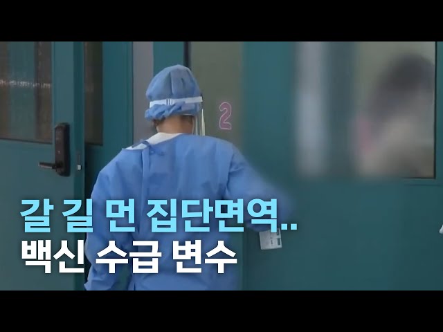 갈 길 먼 집단면역..백신 수급 변수