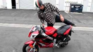 MotoBravo Hornet california street legal mini motorcycle 150cc