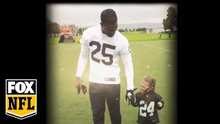 Menelik Watson donates game check while Oakland Raiders surprise 4-year-old heart patient