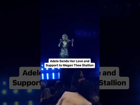 Adele sends Her Love and support to Megan thee stallion #adele #megantheestallion #iam205