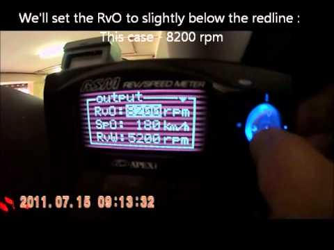 Custom Buzzer and Shift Light for Apexi RSM.wmv
