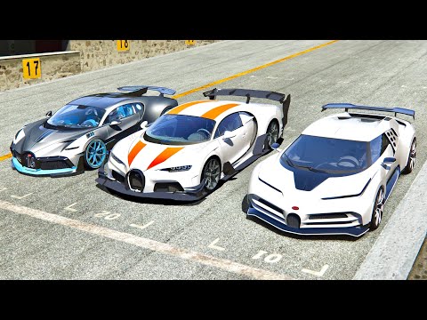 Bugatti Chiron GTR vs Bugatti Centodieci vs Bugatti Divo - Old Monza