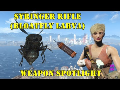 Fallout 4: Weapon Spotlights: Syringer Rifle (With Bloatfly Larva)