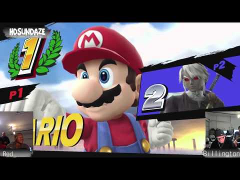 Red [Mario] vs Billington [Link / Marth] HD Saturdaze Vol 1 Smash 4 Wii u