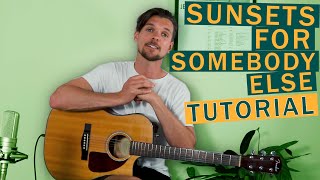 Sunsets For Somebody Else - Jack Johnson acoustic guitar tutorial
