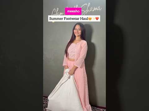 Meesho Summer Footwear Haul #shorts #meesho