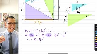 Mystery Theorem (7 of 7: Folding paper - completing the solution)