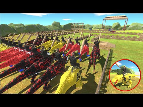 Angry Joe Riding on T-Rex Championship - Animal Revolt Battle Simulator