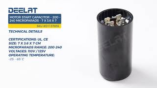 Motor Start Capacitor – 200 – 240 Microfarads - 7 x 3.6 x 7