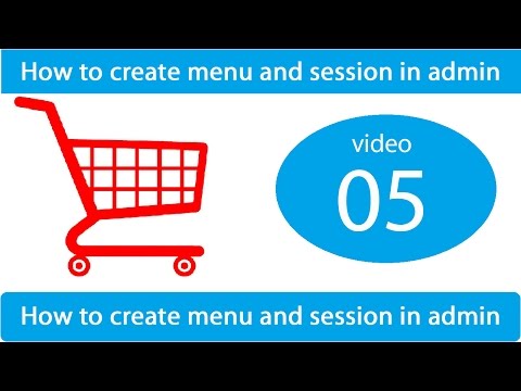 how to give link in menu and how to use session in admin panel