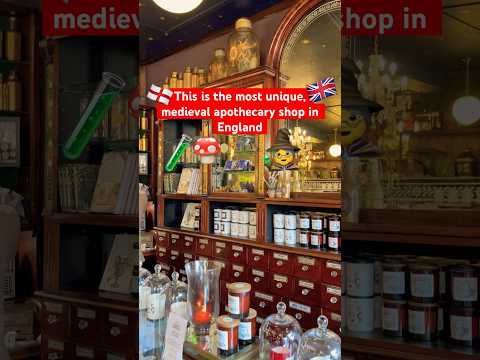 The most unique medieval apothecary shop in England 🧙🧪 #witch #medieval #apothecary #england #uk