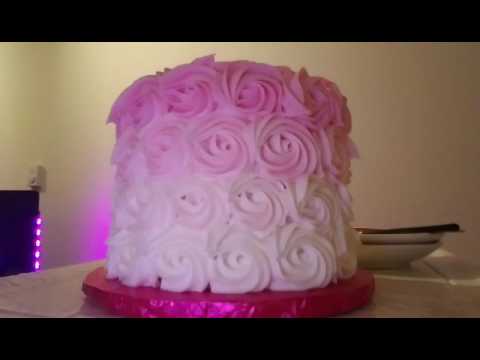 Pink Ombre Rosette Cake - New Kids On The Block (Happy Birthday🎂🍰🍽🔪)