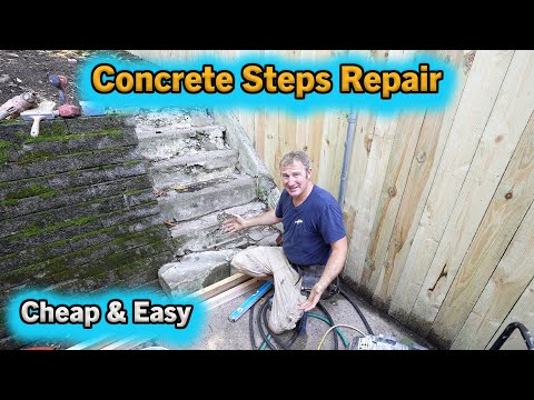 Concrete Steps Repair | Cheap & Easy | PLAN LEARN BUILD