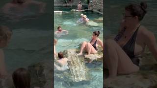 ☀️The Wonder Of Nature Pamukkale Turkey -Summer Holiday⛱️ #pamukkale #cleopatra #pool
