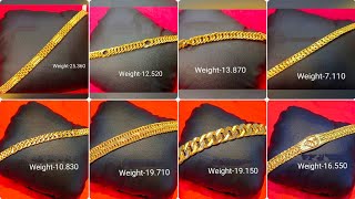 Gold Bracelet For Men/Latest  Men's Gold bracelet designs with Weight and Price |